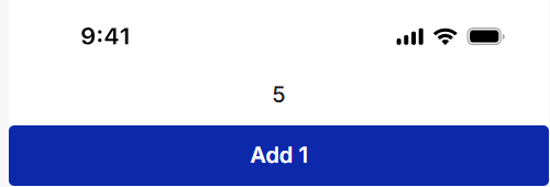 Bubble Counter Result State Bubble app result state showing counter value display and increment button - demonstrates app state management and real-time updates in no-code environment